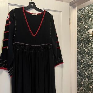 Ulla Johnson silk embroidered lounge dress